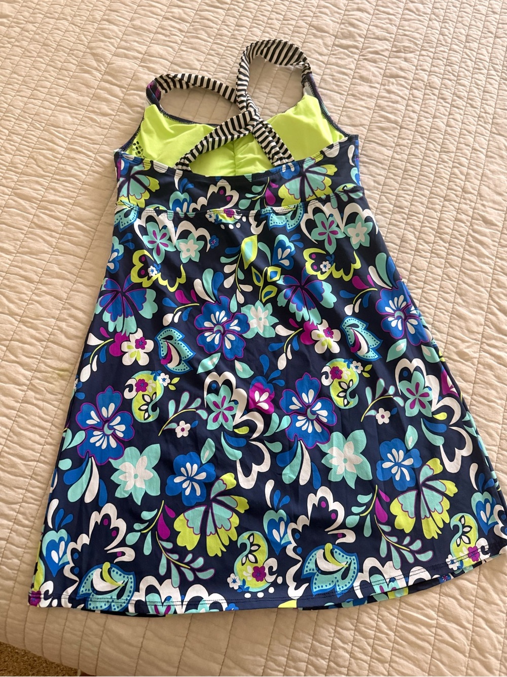 Title Nine Floral Swimdress - Picture 2 of 3